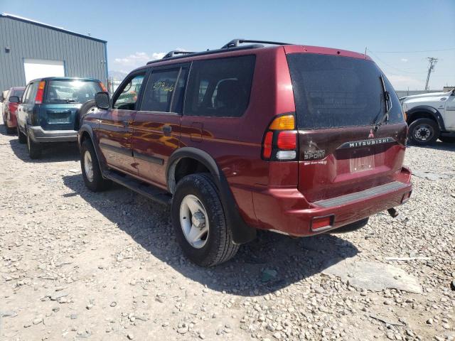 Photo 3 from auction – 2000 MITSUBISHI MONTERO SP with VIN JA4MT31H1YP062759