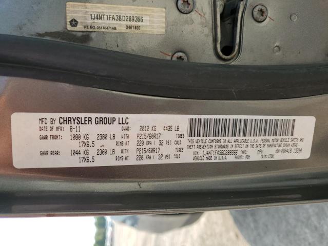 Photo 10 from auction – 2011 JEEP COMPASS SP with VIN 1J4NT1FA3BD289366