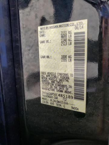 Photo 10 from auction – 2014 NISSAN MAXIMA S with VIN 1N4AA5AP5EC485189