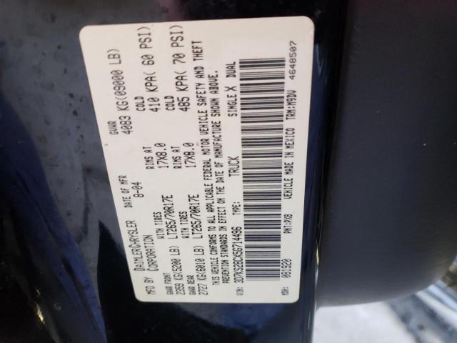 Photo 10 from auction – 2005 DODGE RAM 2500 S with VIN 3D7KS28CX5G714496