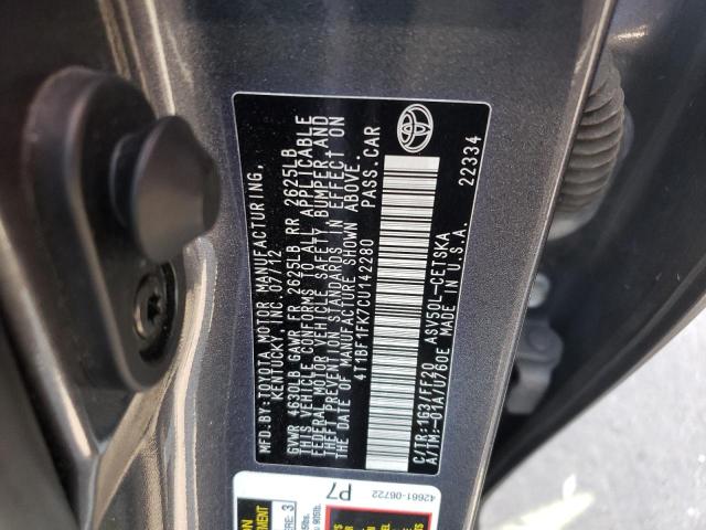 صورة رقم 10 من المزاد - 2012 TOYOTA CAMRY BASE مع VIN 4T1BF1FK7CU142280