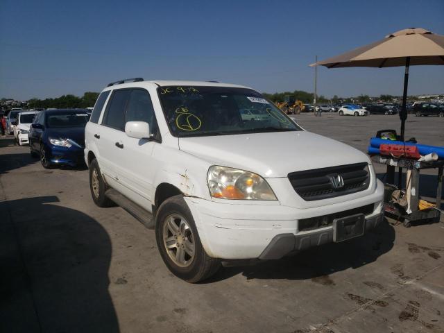 HONDA PILOT EX 2003 with VIN 2HKYF18443H554583 - Photo from auction