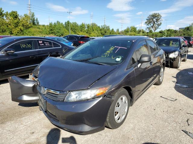Photo 2 from auction – 2012 HONDA CIVIC LX with VIN 2HGFB2F52CH308260
