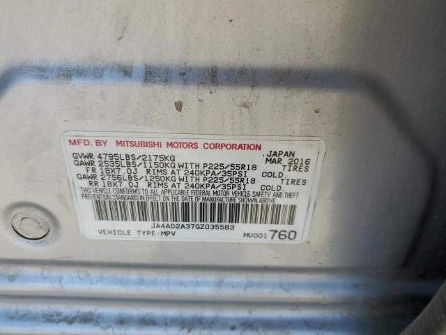 Photo 10 from auction – 2016 MITSUBISHI OUTLANDER with VIN JA4AD2A37GZ035583