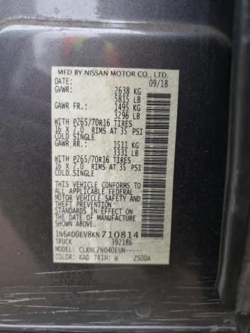 Photo 10 from auction – 2019 NISSAN FRONTIER S with VIN 1N6AD0EV8KN710814