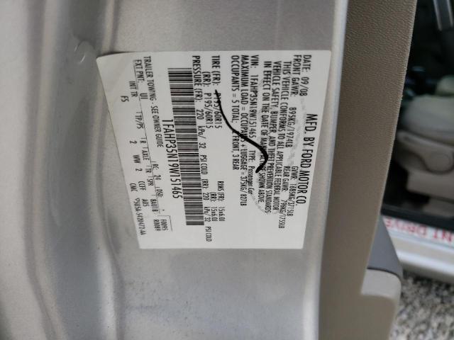 Photo 10 from auction – 2009 FORD FOCUS SE with VIN 1FAHP35N19W151465