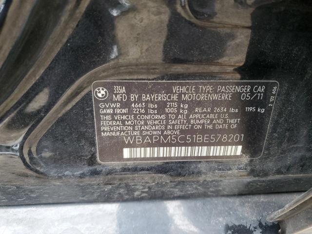 Foto 10 de la subasta – 2011 BMW 335 I con VIN WBAPM5C51BE578201