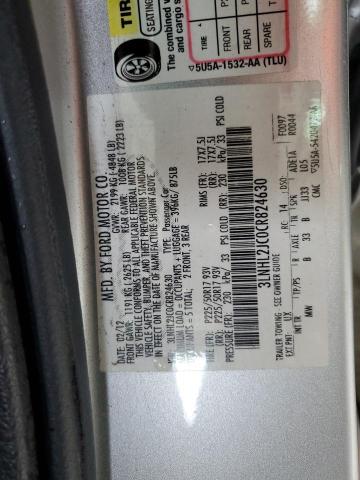 Photo 10 from auction – 2012 LINCOLN MKZ with VIN 3LNHL2JC0CR824630