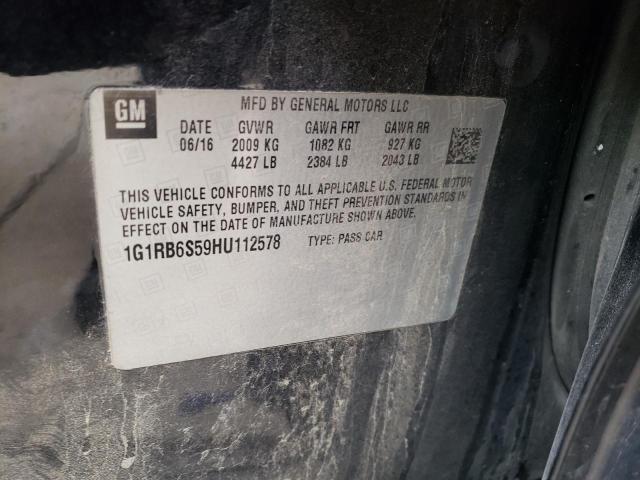 Photo 10 from auction – 2017 CHEVROLET VOLT PREMI with VIN 1G1RB6S59HU112578