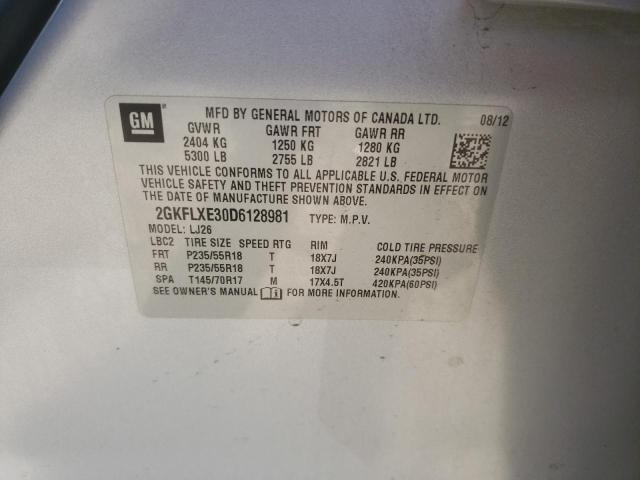 Photo 10 from auction – 2013 GMC TERRAIN with VIN 2GKFLXE30D6128981