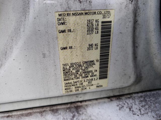 Photo 10 from auction – 2018 NISSAN ALTIMA 2.5 with VIN 1N4AL3AP3JC120812