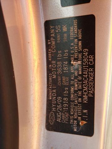 Photo 10 from auction – 2010 HYUNDAI ACCENT BLU with VIN KMHCM3AC4AU158049