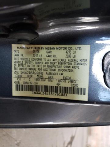 Photo 10 from auction – 2008 NISSAN ALTIMA 2.5 with VIN 1N4AL24E58C261881