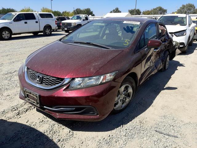 Photo 2 from auction – 2014 HONDA CIVIC LX with VIN 19XFB2F56EE241773