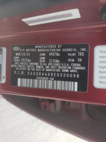 Photo 10 from auction – 2014 KIA OPTIMA SX with VIN 5XXGR4A68EG330098