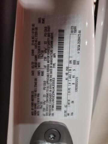 Photo 10 from auction – 2022 FORD ESCAPE TIT with VIN 1FMCU9DZ2NUA35553