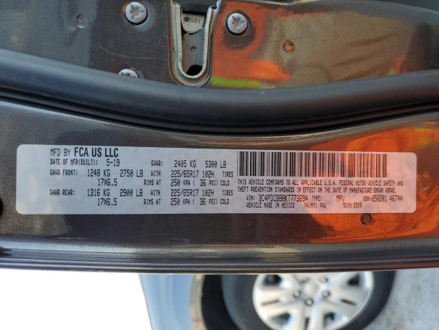 Photo 10 from auction – 2019 DODGE JOURNEY SE with VIN 3C4PDCBB8KT773694