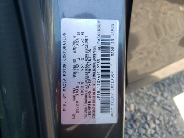Photo 10 from auction – 2010 MAZDA 3 I with VIN JM1BL1SGXA1219785