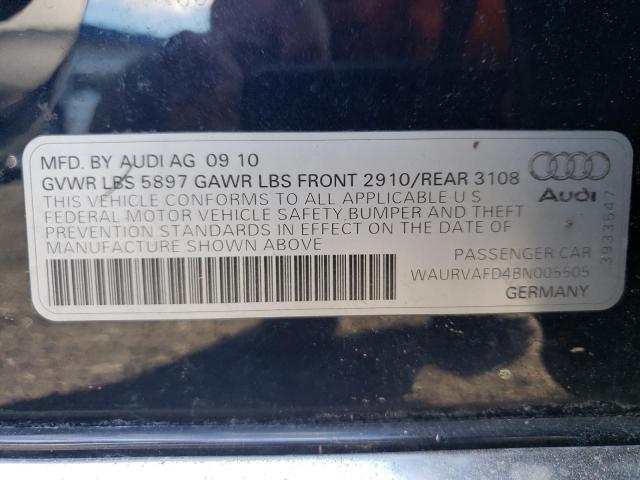 Photo 10 from auction – 2011 AUDI A8 L QUATT with VIN WAURVAFD4BN005505