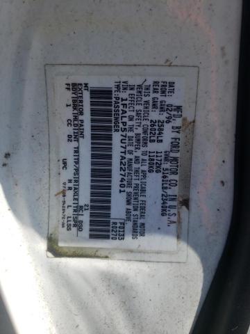 Photo 10 from auction – 1996 FORD TAURUS GL with VIN 1FALP57U7TA227401