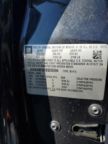 Photo 10 from auction – 2011 CHEVROLET HHR LT with VIN 3GNBABFW1BS555894
