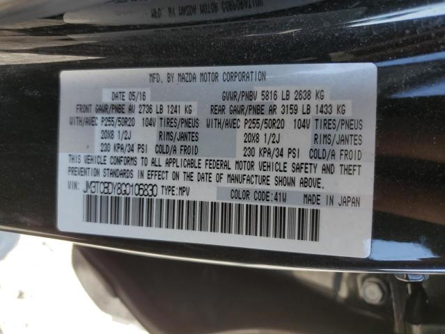 Photo 10 from auction – 2016 MAZDA CX-9 GRAND with VIN JM3TCBDY8G0106830