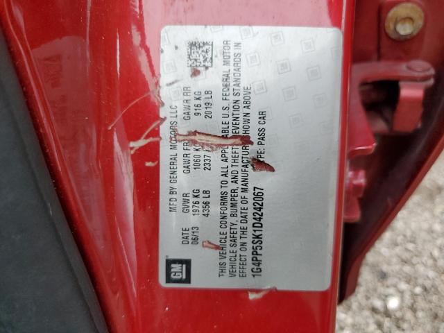 Photo 10 from auction – 2013 BUICK VERANO with VIN 1G4PP5SK1D4242067