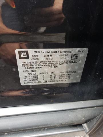 Photo 10 from auction – 2016 BUICK ENCORE with VIN KL4CJASB6GB706901