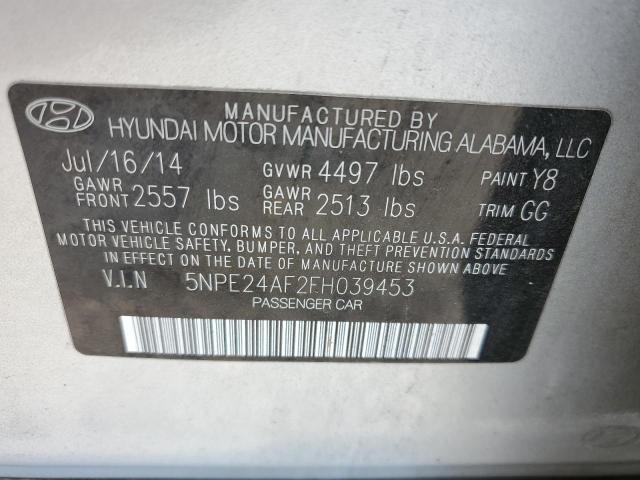 Photo 10 from auction – 2015 HYUNDAI SONATA SE with VIN 5NPE24AF2FH039453