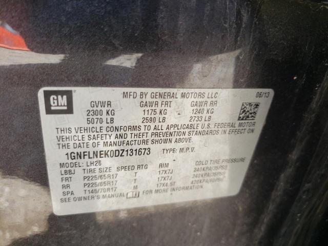 Photo 10 from auction – 2013 CHEVROLET EQUINOX LT with VIN 1GNFLNEK0DZ131673