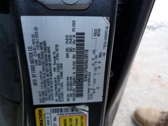 Photo 10 from auction – 2017 LINCOLN MKZ RESERV with VIN 3LN6L5F96HR658918