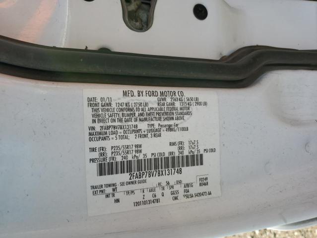 Photo 10 from auction – 2011 FORD CROWN VICT with VIN 2FABP7BV7BX131748