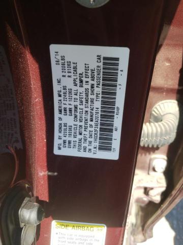 Photo 10 from auction – 2014 HONDA ACCORD LX with VIN 1HGCR2F38EA307614