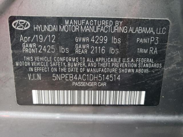 Photo 10 from auction – 2013 HYUNDAI SONATA GLS with VIN 5NPEB4AC1DH514514