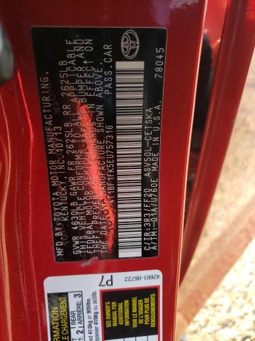 Photo 10 from auction – 2014 TOYOTA CAMRY L with VIN 4T1BF1FK5EU757316