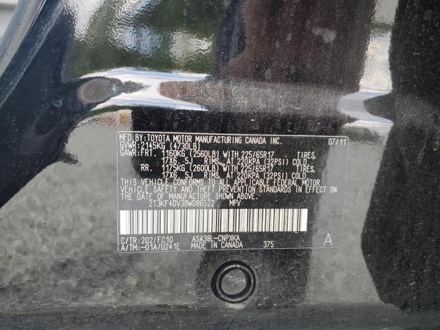 Photo 10 from auction – 2011 TOYOTA RAV4 with VIN 2T3KF4DV3BW086522
