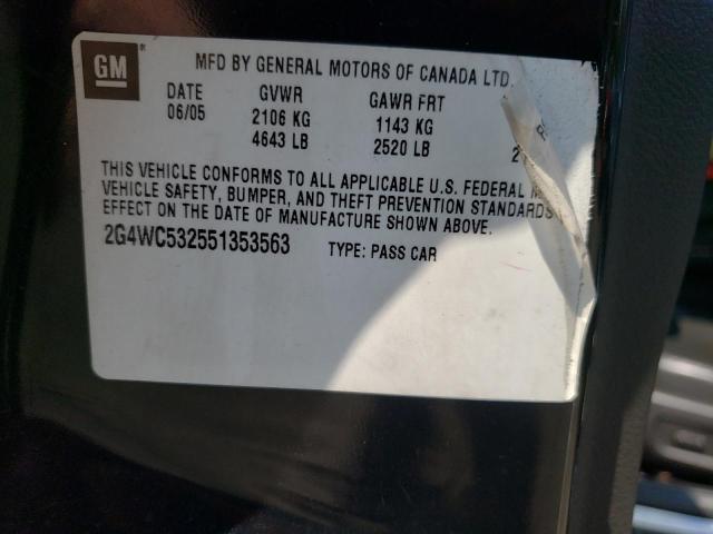 Photo 10 from auction – 2007 BUICK LACROSSE C with VIN 2G4WD582071114110