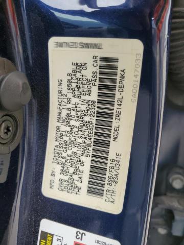 Photo 10 from auction – 2013 TOYOTA COROLLA BA with VIN 5YFBU4EE6DP122320
