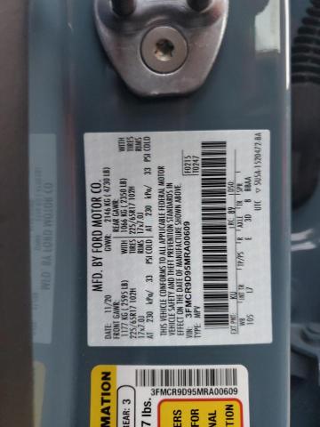 Photo 10 from auction – 2021 FORD BRONCO SPO with VIN 3FMCR9D95MRA00609