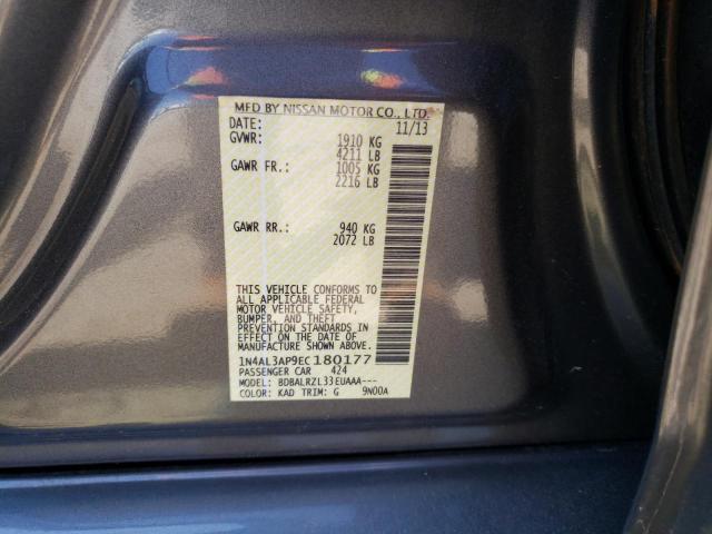 Photo 10 from auction – 2014 NISSAN ALTIMA 2.5 with VIN 1N4AL3AP9EC180177