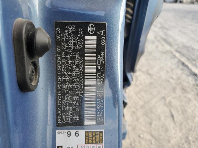 Photo 10 from auction – 2009 TOYOTA PRIUS with VIN JTDKB20UX97842785