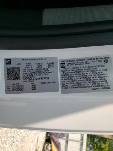 Photo 10 from auction – 2022 CHEVROLET SILVERADO with VIN 1GC3YLE72NF325038