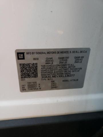 Photo 10 from auction – 2019 GMC TERRAIN SL with VIN 3GKALMEVXKL136377