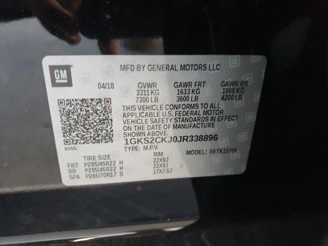 Photo 10 from auction – 2018 GMC YUKON DENA with VIN 1GKS2CKJ0JR338896