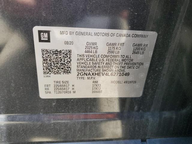 Photo 10 from auction – 2020 CHEVROLET EQUINOX LS with VIN 2GNAXHEV4L6271049