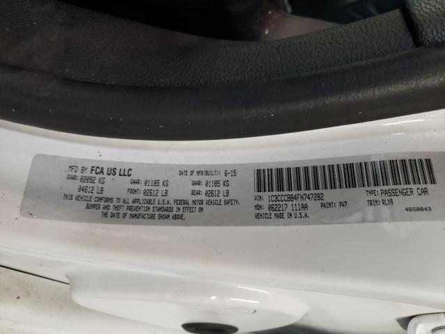 Photo 10 from auction – 2015 CHRYSLER 200 S with VIN 1C3CCCBB4FN747282