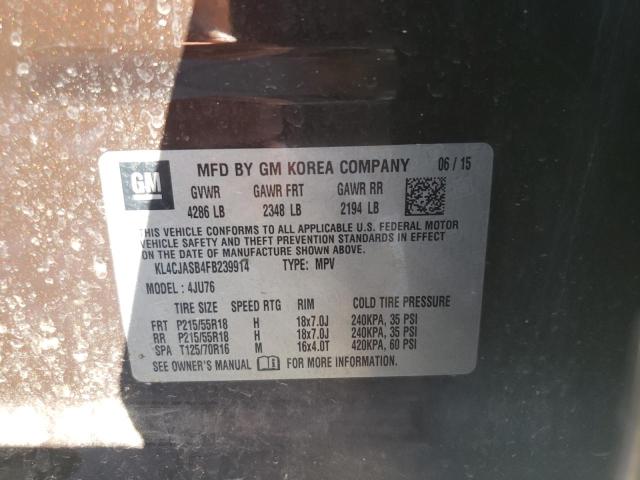 Photo 10 from auction – 2015 BUICK ENCORE with VIN KL4CJASB4FB239914