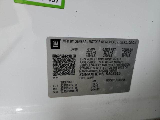 Photo 10 from auction – 2020 CHEVROLET EQUINOX LS with VIN 3GNAXHEV5LS503515