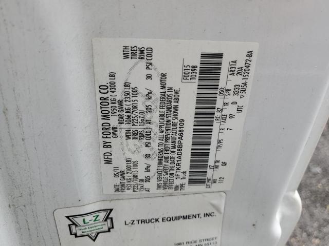Photo 10 from auction – 2011 FORD RANGER with VIN 1FTKR1AD8BPA68109
