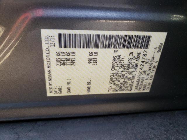 Photo 10 from auction – 2016 NISSAN MAXIMA 3.5 with VIN 1N4AA6AP5GC424787